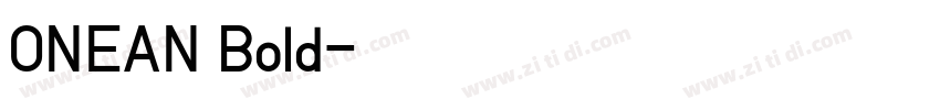 ONEAN Bold字体转换